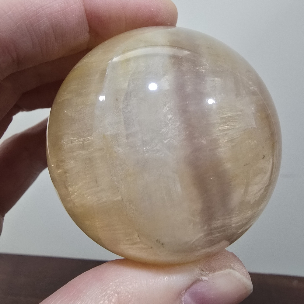 Citrine Crystal Sphere 58mm - Picture 13 of 17